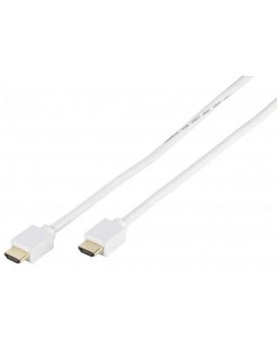Кабел Vivanco - 47164, HDMI/HDMI с Ethernet, 1m, бял