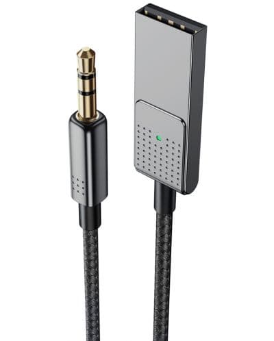 Адаптер Xmart - Bluetooth 5.1/USB-A/жак 3.5 mm, черен