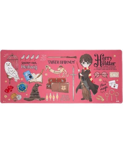 Гейминг подложка за мишка Erik - Harry Potter, XL, мека, розова