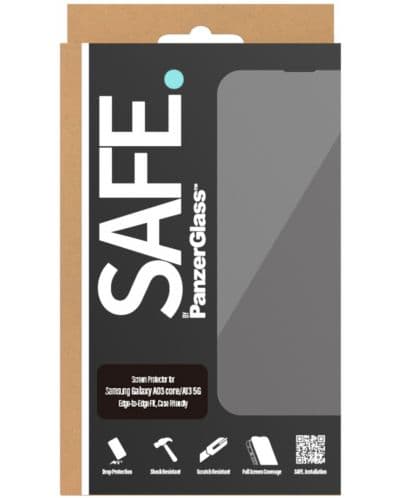 Стъклен протектор Safe - CaseFriendly, Galaxy A13 5G / A04s, черен