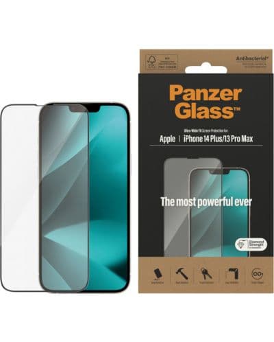 Стъклен протектор PanzerGlass - AntiBact UWF, iPhone 14 Plus/13 Pro Max