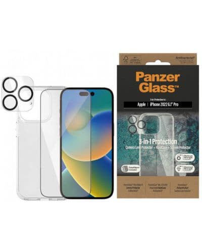 Калъф и протектори PanzerGlass - 3-in-1 Protection, iPhone 14 Pro