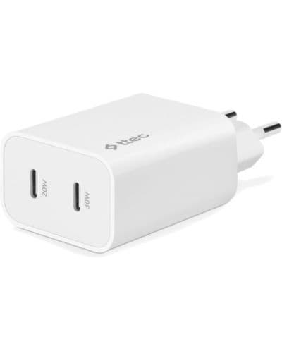 Зарядно устройство ttec - SmartCharger Duo, USB-C, 50W, бяло