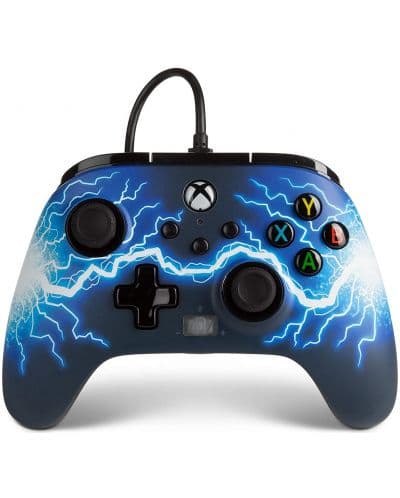 Контролер PowerA - Enhanced, жичен, за Xbox One/Series X/S, Arc Lightning