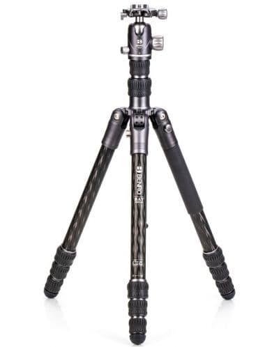 Статив Benro - Bat 24C + VX25 Kit, 43-177cm, черен