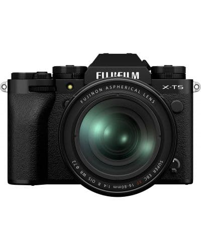 Безогледален фотоапарат Fujifilm - X-T5, 16-80mm, Black
