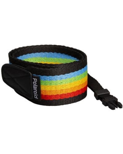 Каишка за фотоапарат Polaroid - Camera Strap Flat, Rainbow black