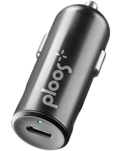 Зарядно за кола Ploos - 8725, 12V PD, USB-C, 20W, черно