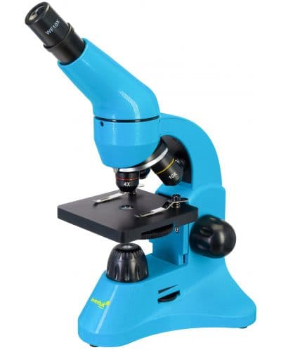 Микроскоп Levenhuk - Rainbow 50L, 40–800x, Azure