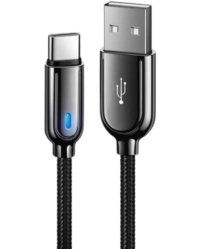 Кабел Xmart - Smart, USB-A/USB-C, 1.5 m, черен
