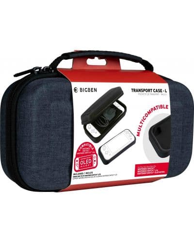 Калъф Nacon - Transport Case - L, Grey (Nintendo Switch/Lite/OLED)