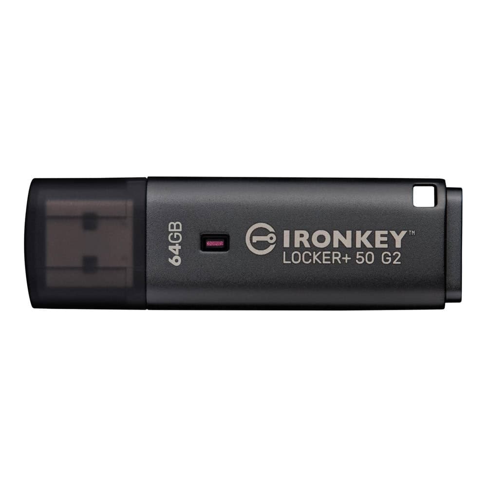 KINGSTON 64GB IronKey Locker Plus 50 G2 FIPS 197 AES-256