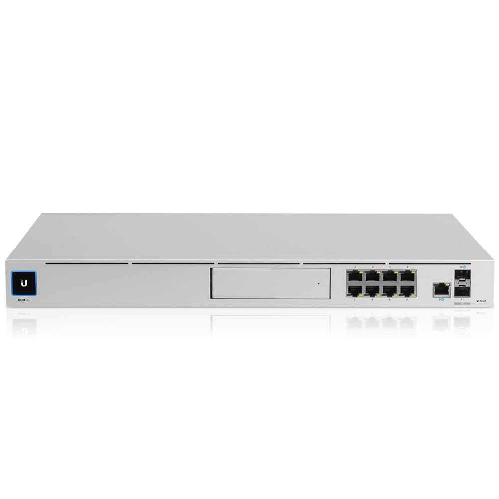 UBIQUITI UDM-PRO UNIFI DREAM MACHINE 8-PORT SWITCH MULTI-APPLICATION SYSTEM WITH 3.5 HDD EXPANSION DUAL WAN 10G SFP+ AND 1G RJ45