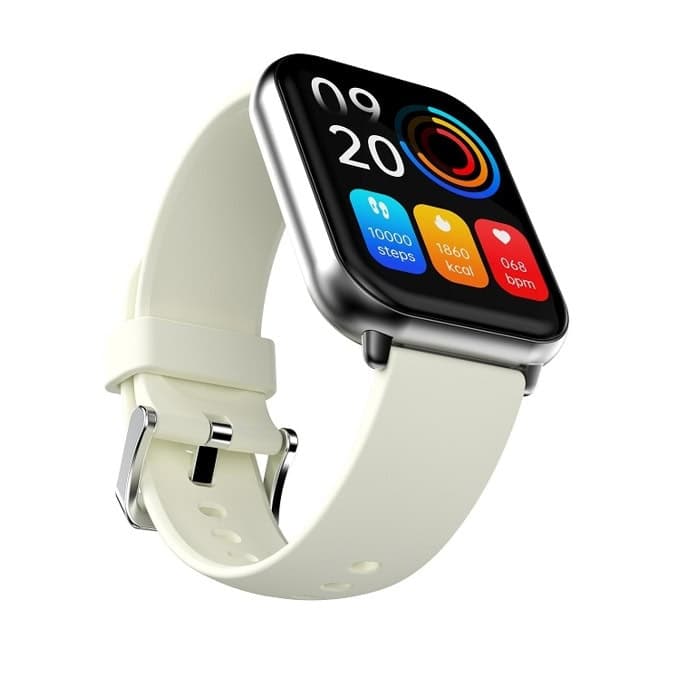 HiFuture Zone2 Silver, 1.96", 240?286, Bluetooth Call, IP68 Waterproof, 24/7 True Heart Rate & Blood Oxygen Sensor, Up to 7 days daily use, 100+ Sports Mode