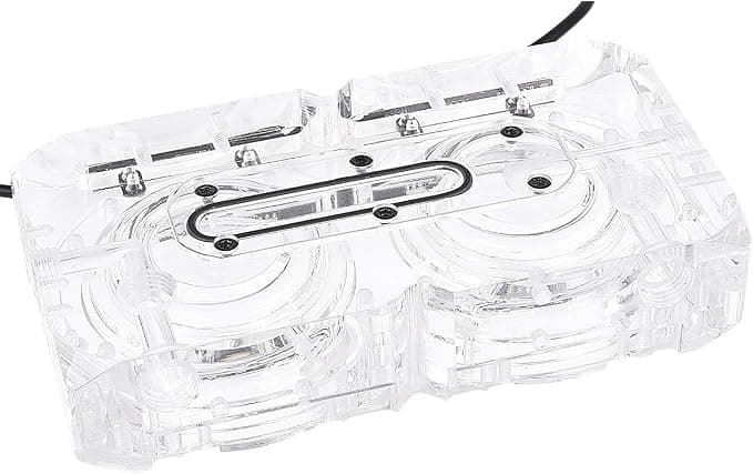 Адаптер приставка с вътрешна и външна резба Alphacool Eisdecke D5 Dual Acrylic Attachment 3x 1/4