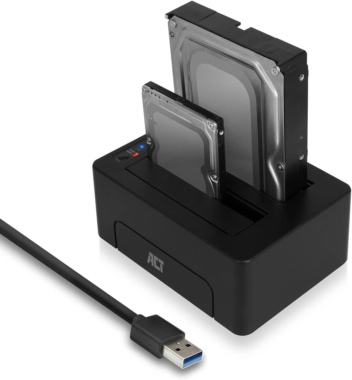 ACT Докинг стейшън AC1504, USB 3.1 Gen1 за 3.5/2.5 HDD/SSD черен