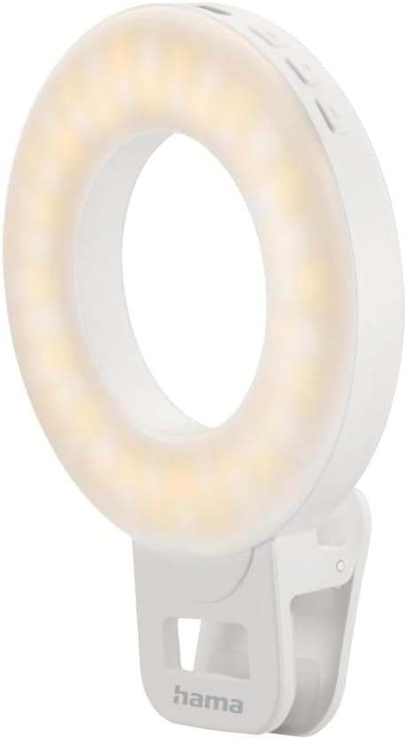 Hama LED Ринг Лампа ToGo, 3 режима, презареждаема, USB-C