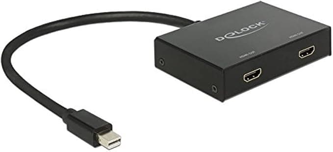 Delock Сплитер Display port 1.2 от mini Dsplay Port мъжко към 2 x HDMI 4K женско