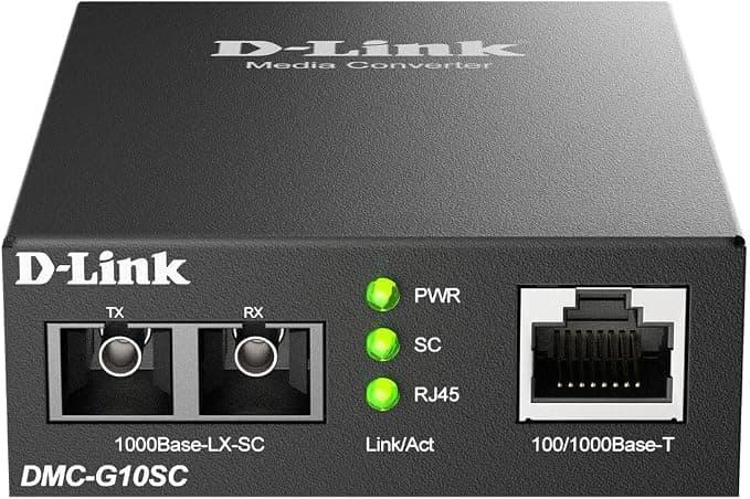 Медиа конвертор D-link DMC-G10SC/E, 100/1000Base-T to 1000Base-LX SC Single-Mode (10 km)