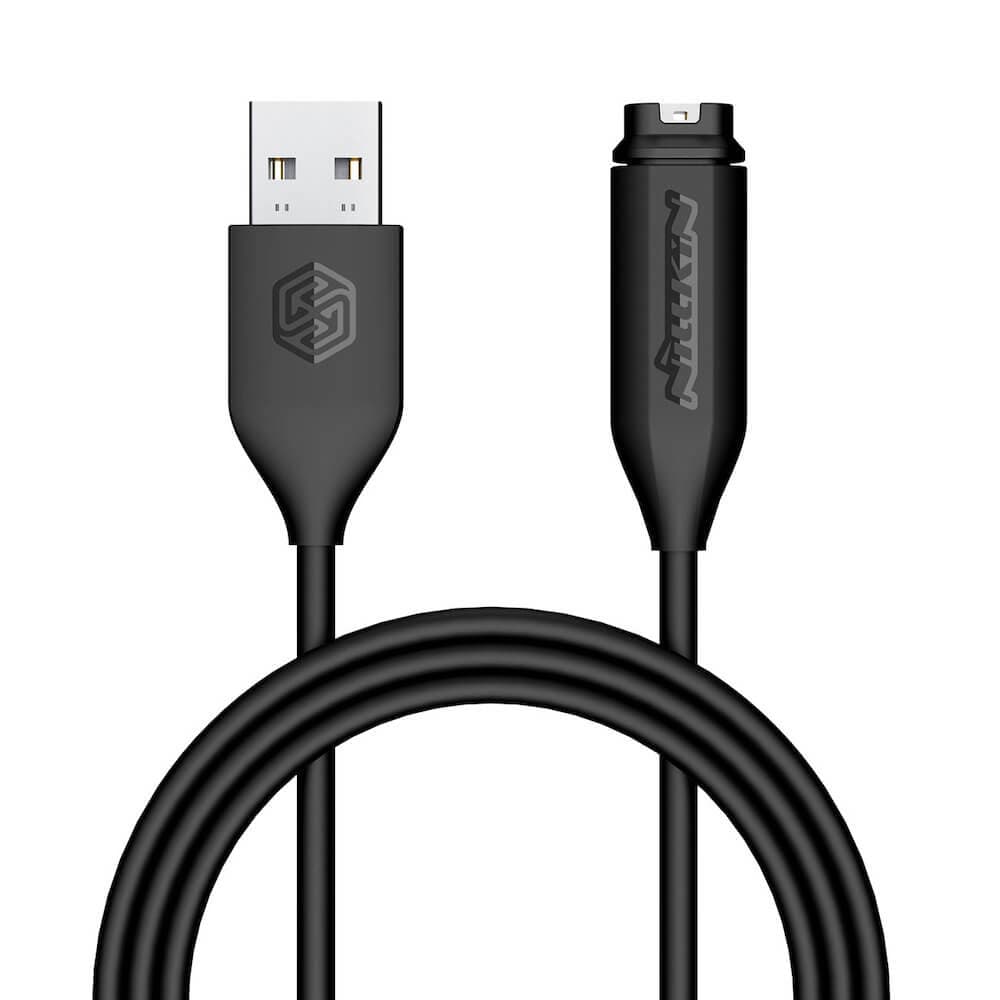 Магнитен кабел за Garmin смартчасовници (100 см) - Nillkin Garmin USB Charging Cable (черен)