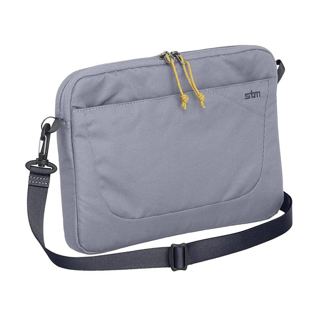 Ударо и водоустойчива текстилна чанта за лаптопи и таблети до 11 инча - STM Velocity Blazer Sleeve Bag (сив)