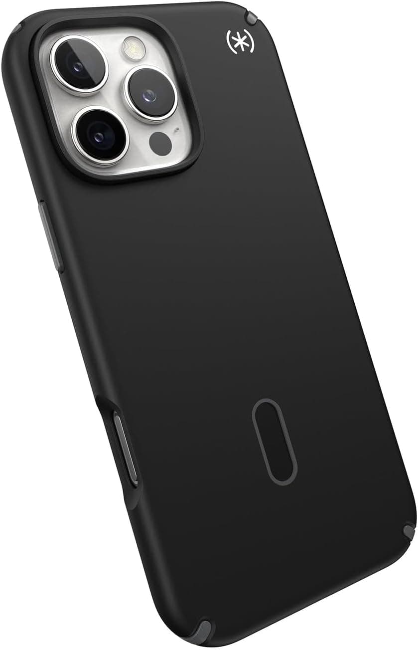 Удароустойчив хибриден кейс с Magsafe за iPhone 16 Pro Max - Speck Presidio 2 Pro MagSafe With ClickLock Case (черен)