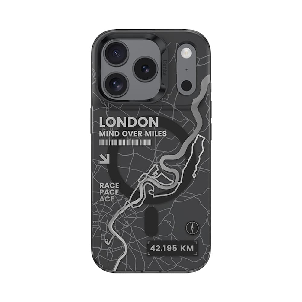 Хибриден удароустойчив кейс с MagSafe за iPhone 17 Pro - Benks Magnetic City London Case (черен)