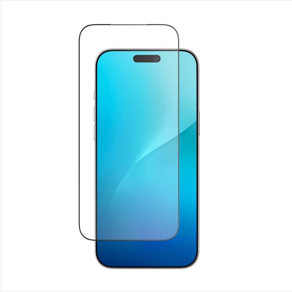 2 броя калени стъклени защитни покрития за дисплея на iPhone 17 Pro - AmazingThing Radix Full Tempered Glass Set (черен-прозрачен)
