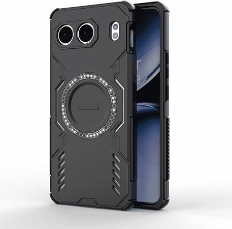 Хибриден удароустойчив кейс с MagSafe за OnePlus Nord 5 - Techsuit ArmorMag Case (черен)