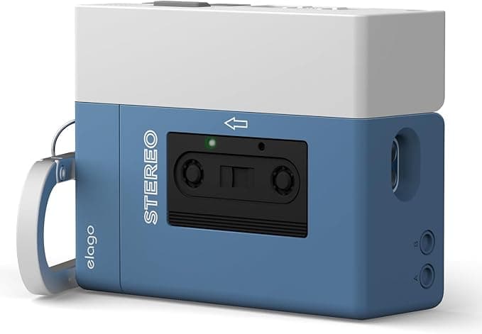 Силиконов калъф за Apple AirPods Pro 3 - Elago Cassette Player Case (син)