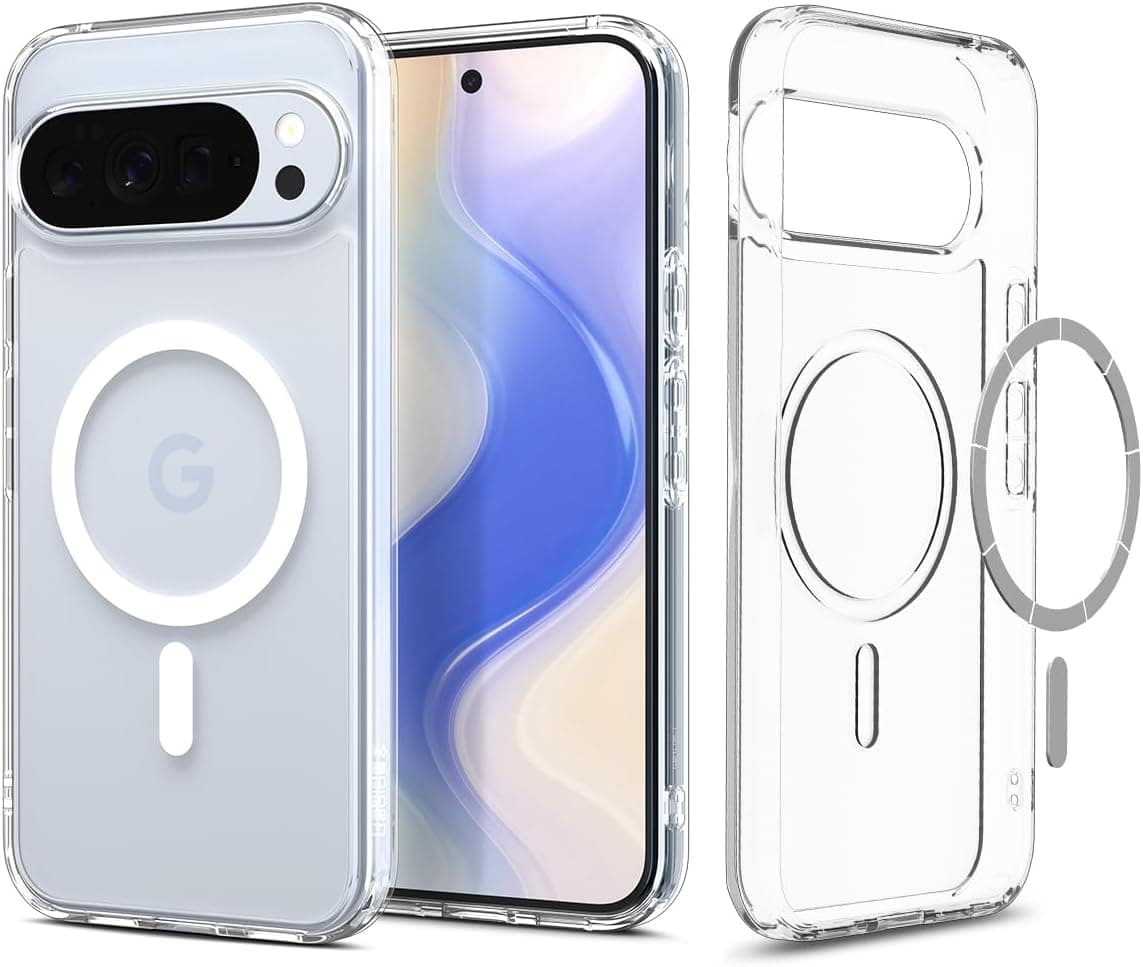 Хибриден кейс с висока степен на защита с MagSafe за Google Pixel 10 - Spigen Ultra Hybrid MagSafe Case (прозрачен-бял)
