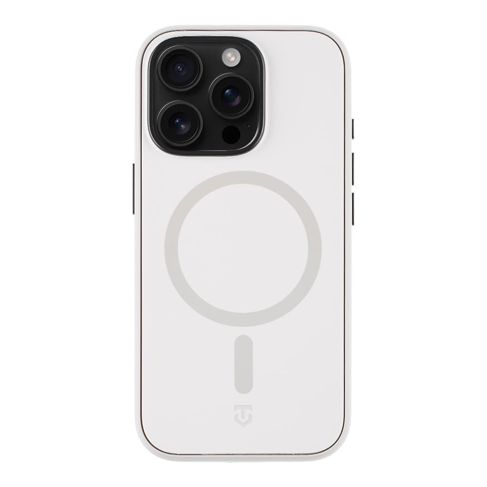 Хибриден удароустойчив кейс с MagSafe за iPhone 16 Pro Max - Tactical MagForce SmoothIsFast Cover (бял)