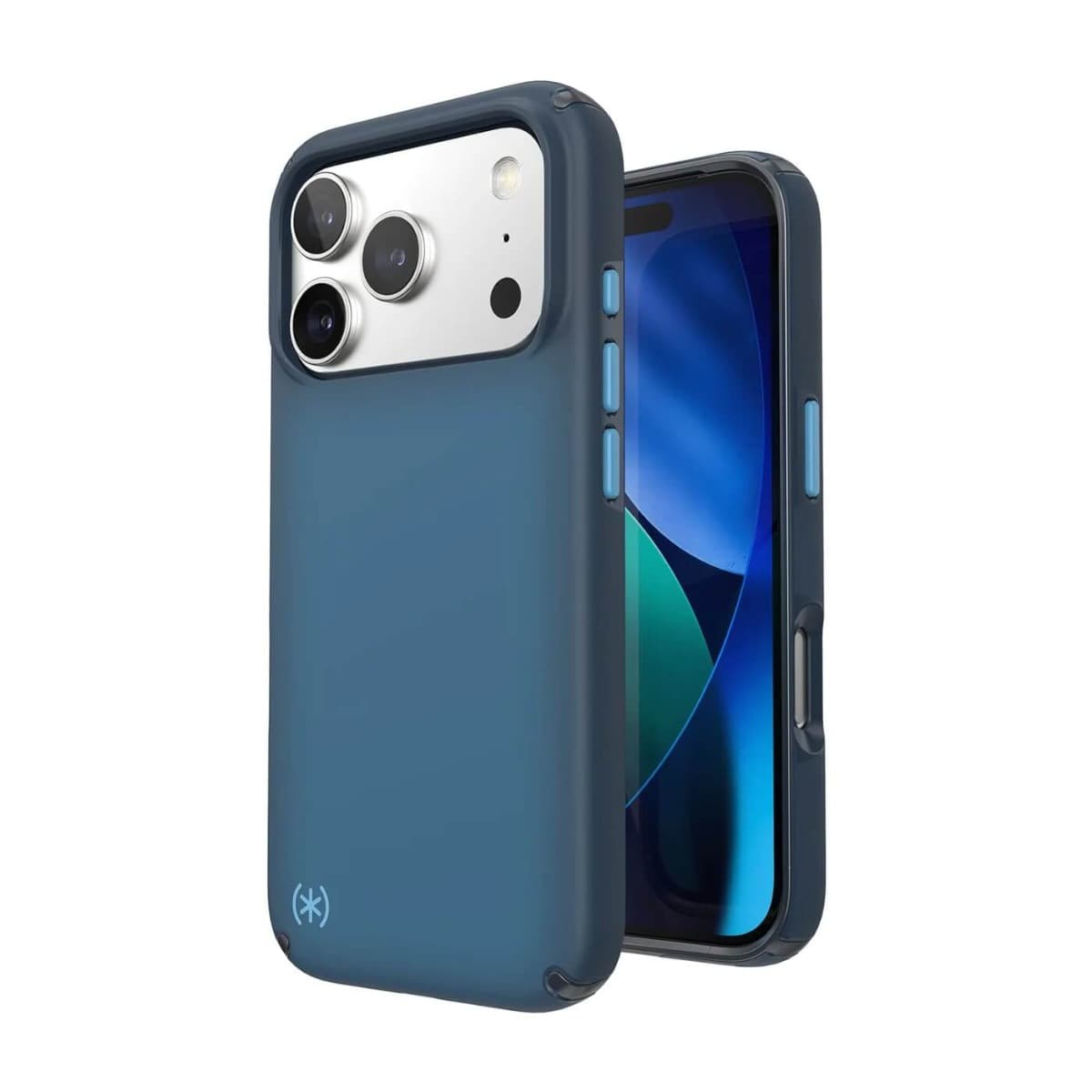 Удароустойчив хибриден кейс с Magsafe за iPhone 17 Pro - Speck Presidio Lux MagSafe Case (син-черен)