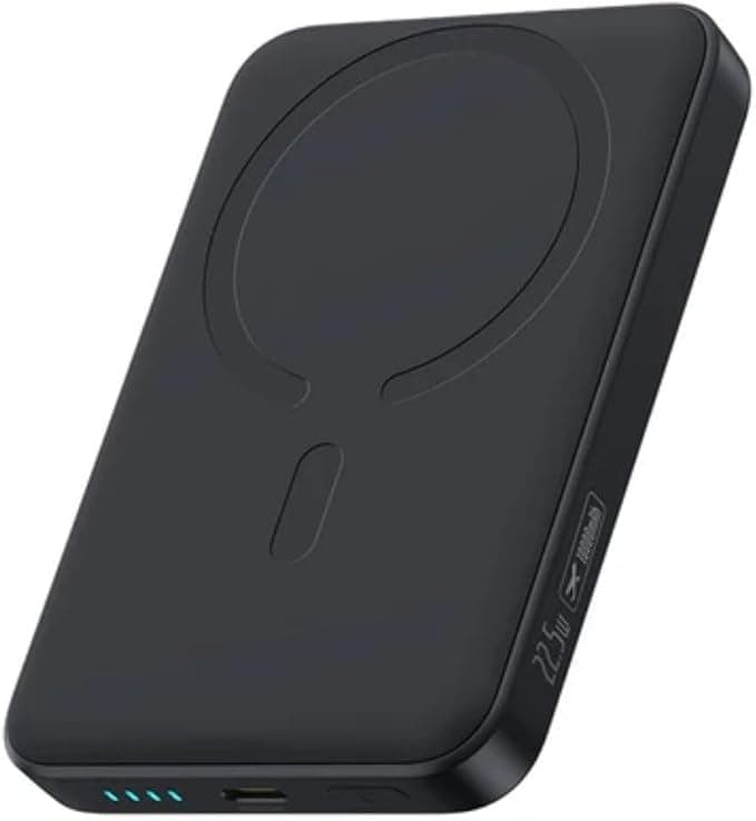 Преносима външна батерия с USB-C порт и безжично зареждане с MagSafe - Baseus EnerFill FM11 Magnetic Wireless Charging Power Bank 10000 mAh 22.5W (черен)