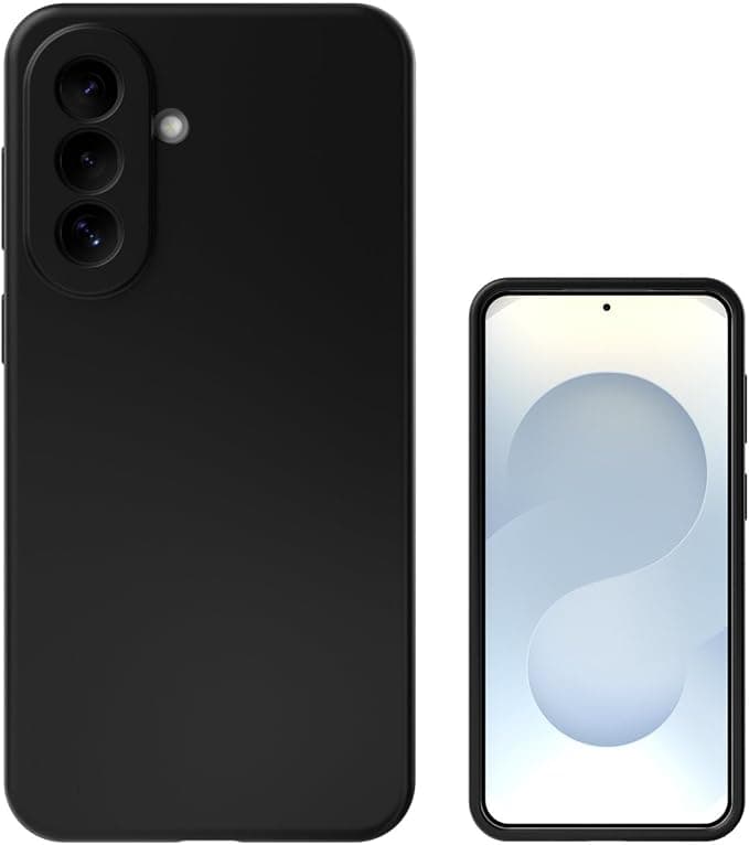 Тънък силиконов (TPU) калъф за Samsung Galaxy A57 5G - 4smarts Cupertino Silicone Case (черен)