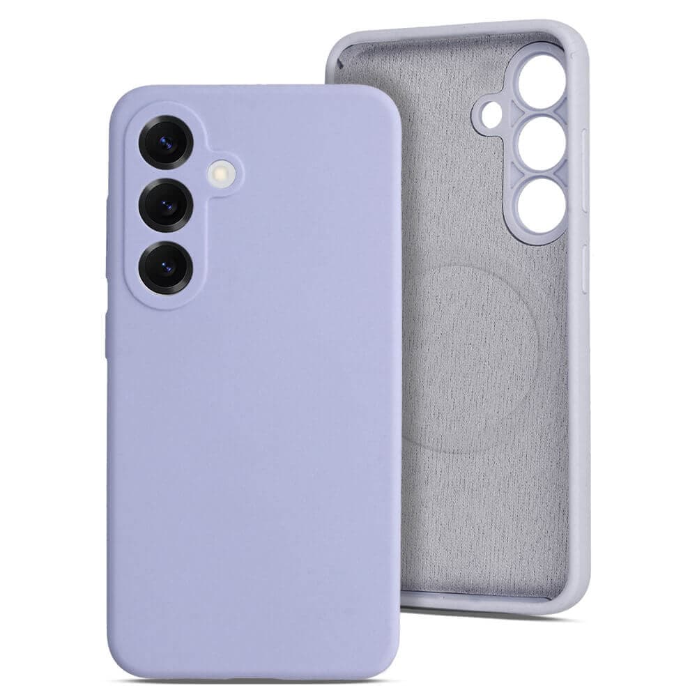Силиконов (TPU) калъф с MagSafe за Samsung Galaxy S26 Ultra - MagColor Pure Liquid Silicone Magnetic Case (лилав)