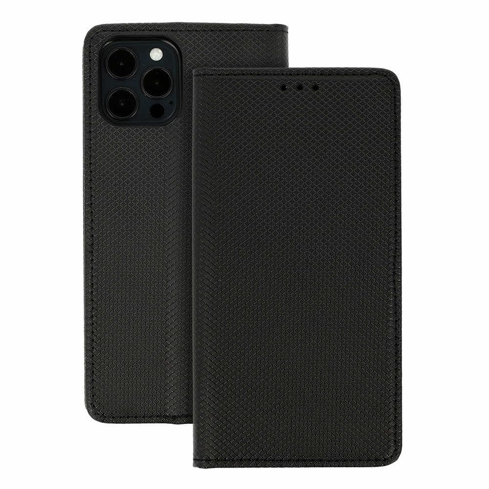 Кожен калъф за Samsung Galaxy Z Flip7 - Smart Book Magnet Case (черен)
