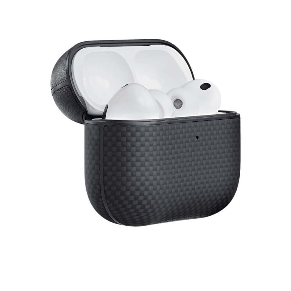 Кевларен кейс с MagSafe за Apple AirPods Pro 3 - Pitaka Aramid Fiber MagSafe Case Black