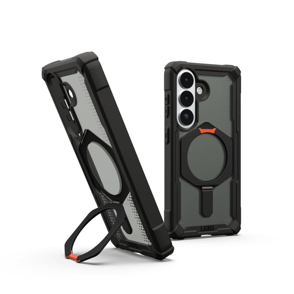 Удароустойчив хибриден кейс с MagSafe за Samsung Galaxy S26 - Urban Armor Gear Plasma XTE MagSafe Case (черен-оранжев)