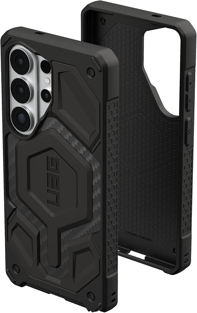Удароустойчив хибриден кейс с MagSafe за Samsung Galaxy S26 Ultra - Urban Armor Gear Monarch Pro Carbon Fiber Case (черен)