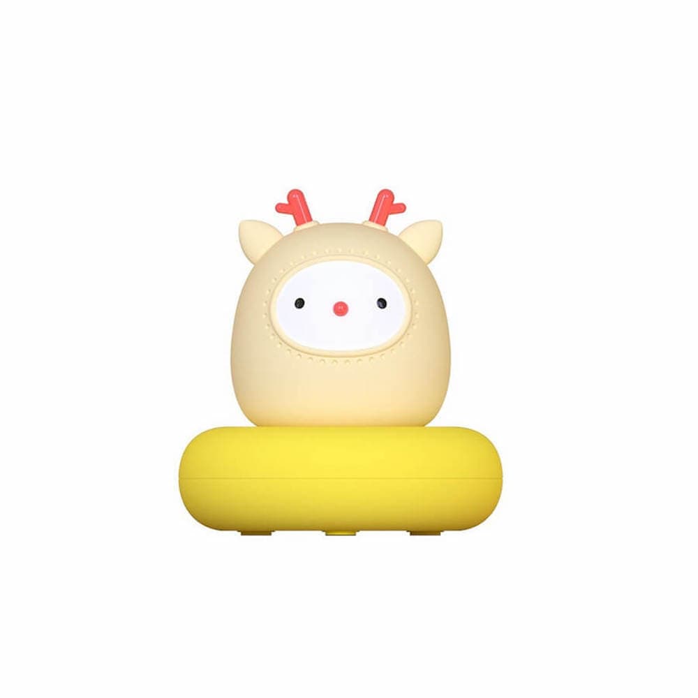 Силиконова детска нощна лампа с топла светлина - Superfire W-007 Cute Deer Bedside Night Lamp (жълт)