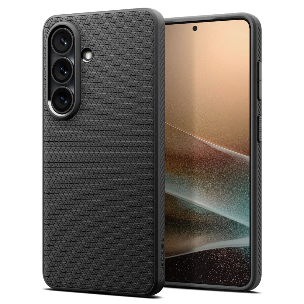Силиконов (TPU) калъф с висока степен на защита за Samsung Galaxy S26 - Spigen Liquid Air Case (черен)