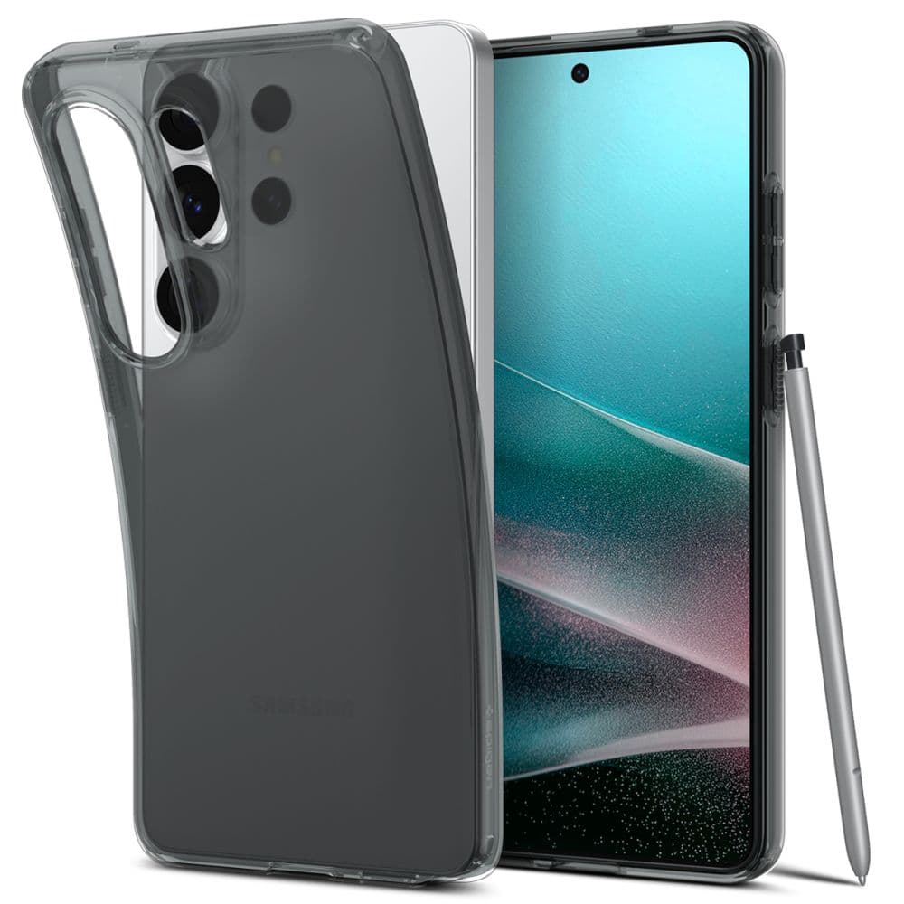 Тънък силиконов (TPU) калъф за Samsung Galaxy S26 Ultra - Spigen Liquid Crystal Case (черен)