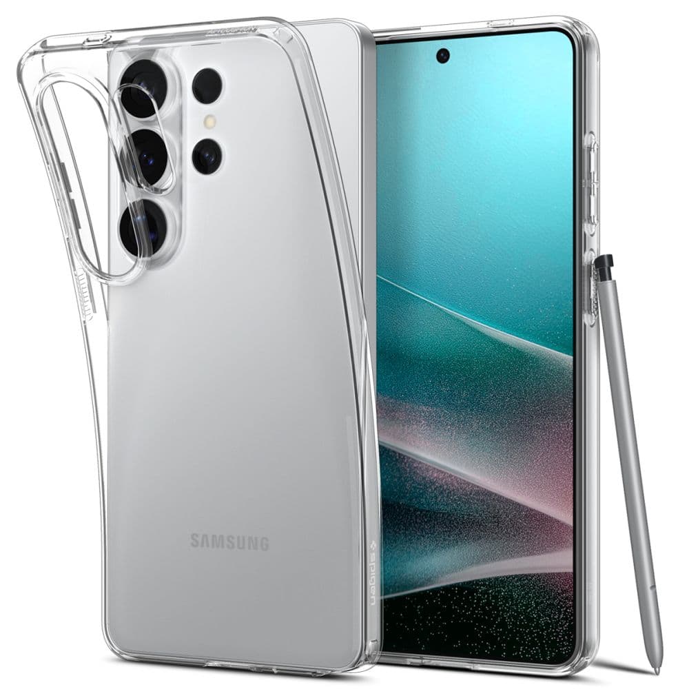 Тънък силиконов (TPU) калъф за Samsung Galaxy S26 Ultra - Spigen Liquid Crystal Case (прозрачен)