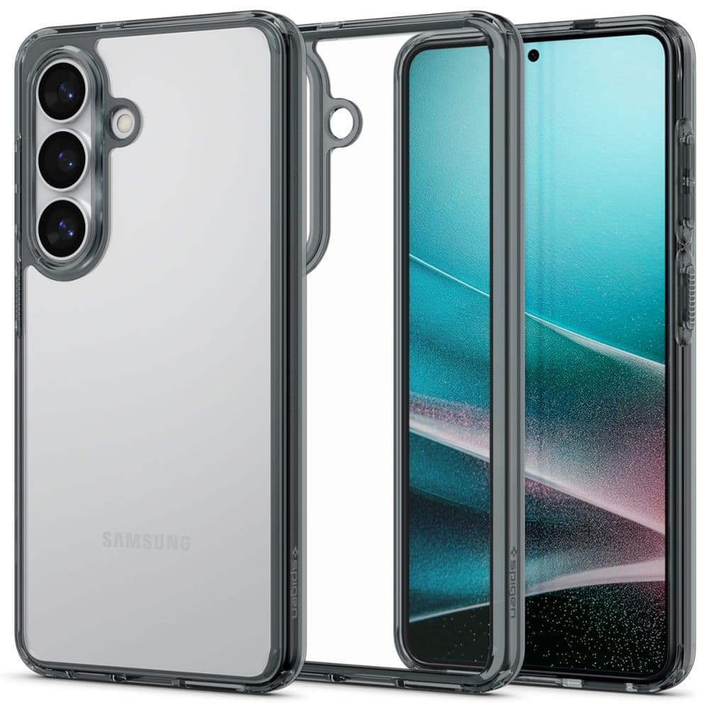 Хибриден кейс с висока степен на защита за Samsung Galaxy S26 - Spigen Ultra Hybrid Case (сив-прозрачен)