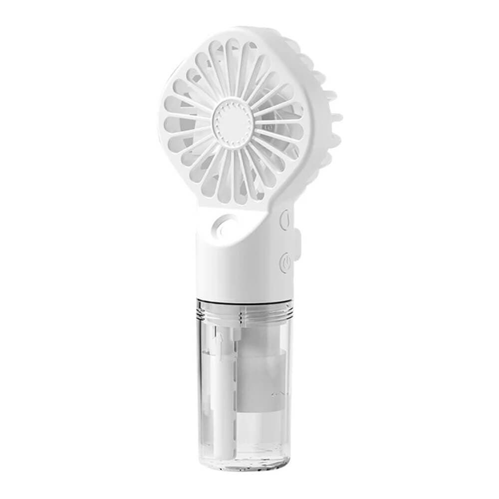 Портативен мини вентилатор с овлажнител за въздух - Techsuit G10 Portable Handheld Fan With Humidifier (бял)