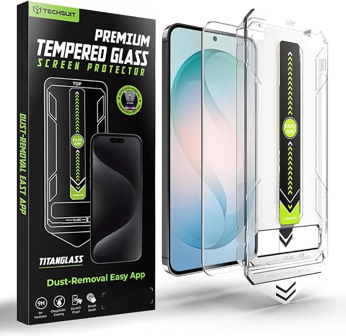 Стъклено защитно покритие за дисплея на Samsung Galaxy S26 Plus - Techsuit TitanGlass CrystalHD Tempered Glass (прозрачен)