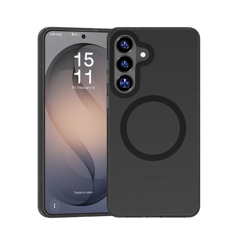 Хибриден удароустойчив кейс с Qi2 за Samsung Galaxy S26 Plus - Benks Magnetic Lucid Armor Case (черен)