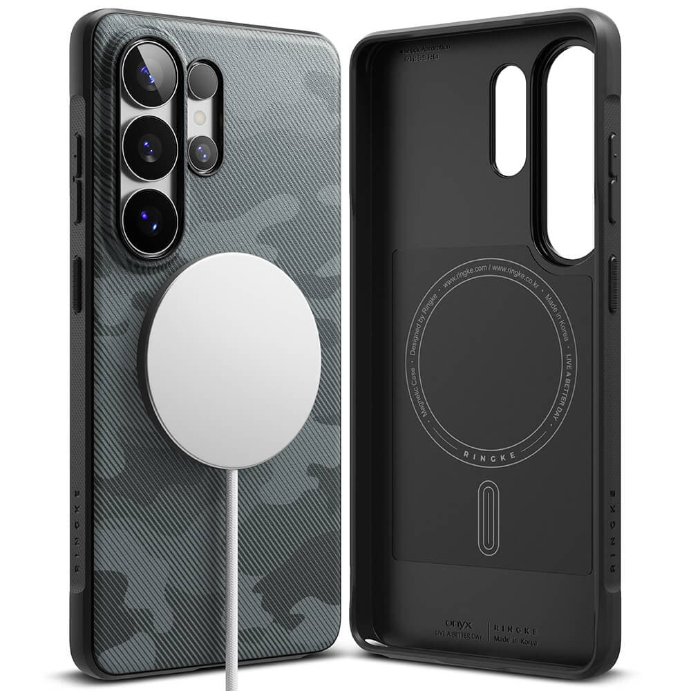 Силиконов (TPU) калъф с MagSafe за Samsung Galaxy S26 Ultra - Ringke Onyx Camo Magnetic MagSafe Case