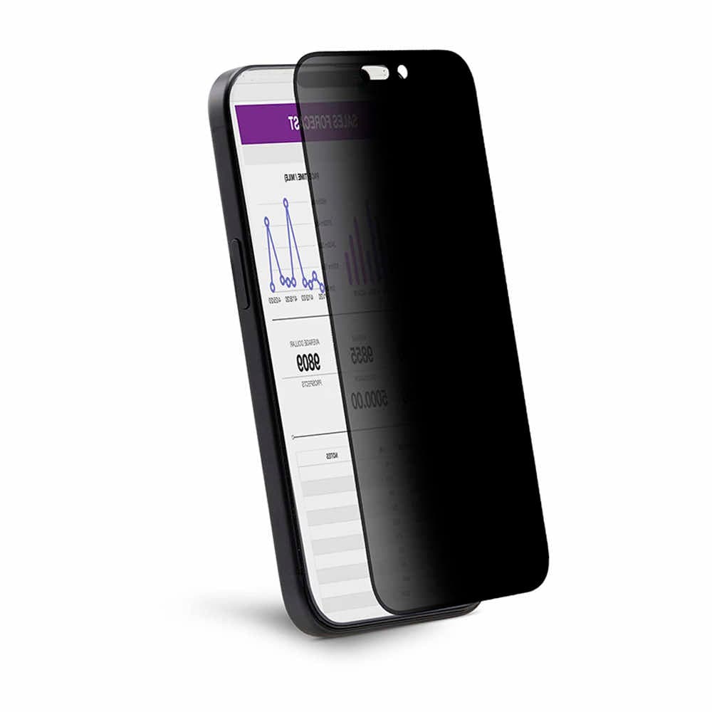 Калено стъклено защитно покритие с определен ъгъл на виждане на iPhone 16 Pro - ANANK 2.5D 1X Reinforced Privacy Screen Protector